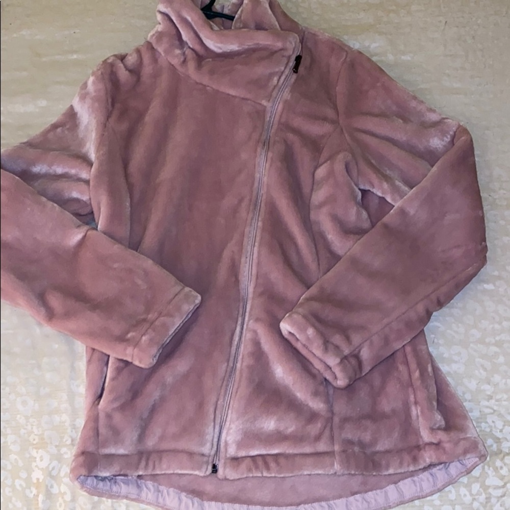 Pink Fluffy Zip Up